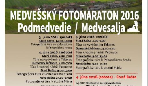 Medvešský fotomaraton 2016_program 