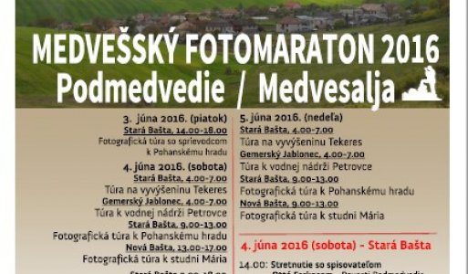 Medvešský fotomaraton 2016_program